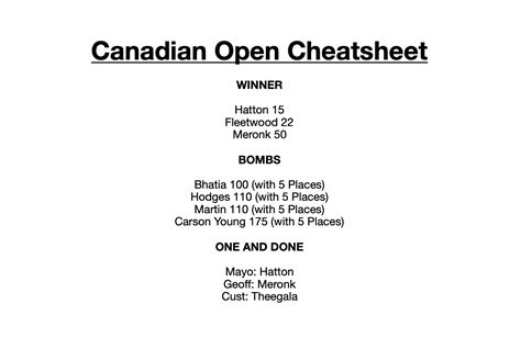 Canadian Open Bets, DK & US Open First Look .